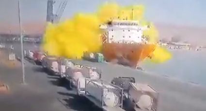 Fuga de gas en un puerto de Jordania deja 10 muertos (video)
