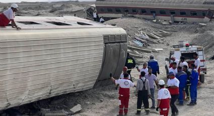 ¡Se descarrila tren en Irán! Al menos 21 muertos y 33 heridos