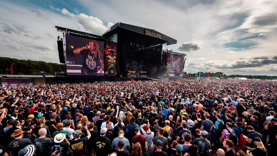 Aspecto del show de Lamb of God en el Download Fest 2019.

