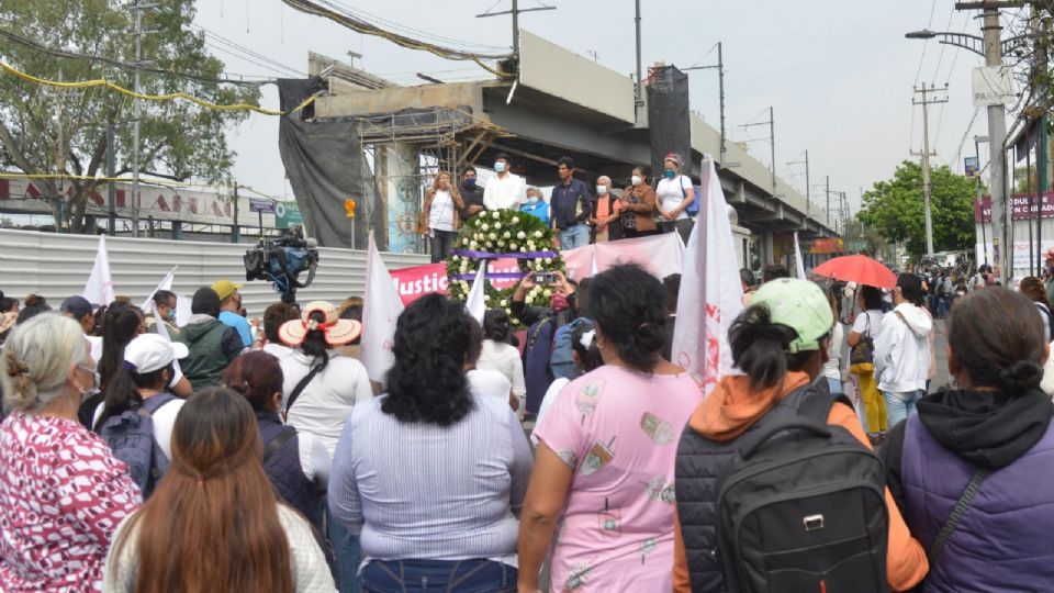 Protestas por víctimas del desplome de la Línea 12 del Metro