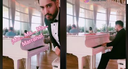 ¡Una canción de ‘Grupo Marrano’ en un restaurante! Pianista se hace viral por la romántica interpretación