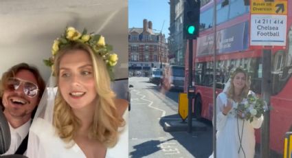 Conductor salva a una novia que no podía llegar a su boda porque los taxis le cancelaban: VIDEO