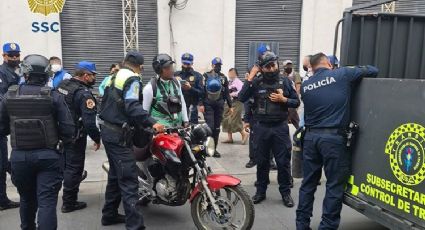 Llevan policías de tránsito 27 motocicletas al corralón en Centro Histórico