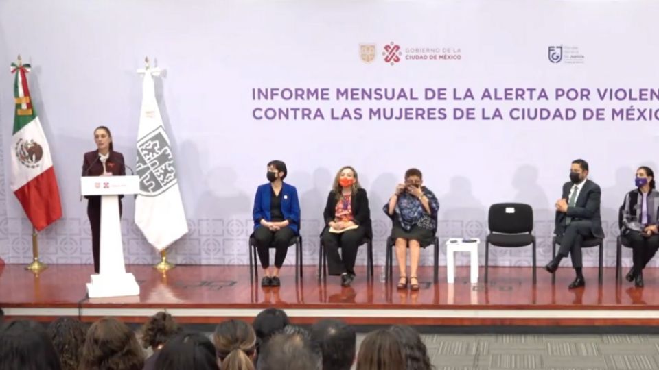 Informe mensual de la alerta por violencia contra las mujeres de la CDMX.