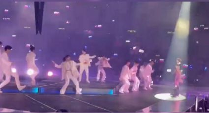 Integrantes del grupo ‘Mirror’ sufren la caída de una pantalla gigante en pleno concierto: VIDEO