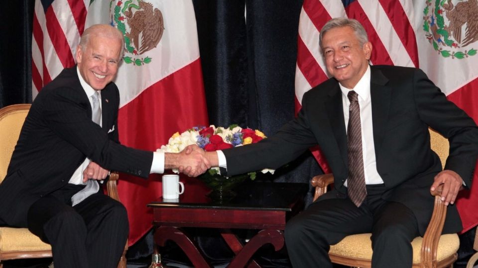 Joe Biden y AMLO, presidentes de EU y México, respectivamente.