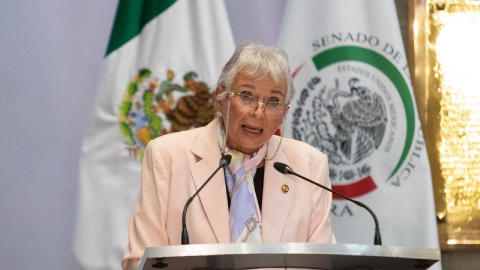 Olga Sánchez Cordero, Presidenta de la Mesa Directiva del Senado, rindió su informe de actividades.
