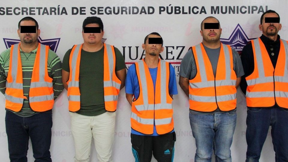 El arresto de cinco de los integrantes de los “Mexicles” en 2019.