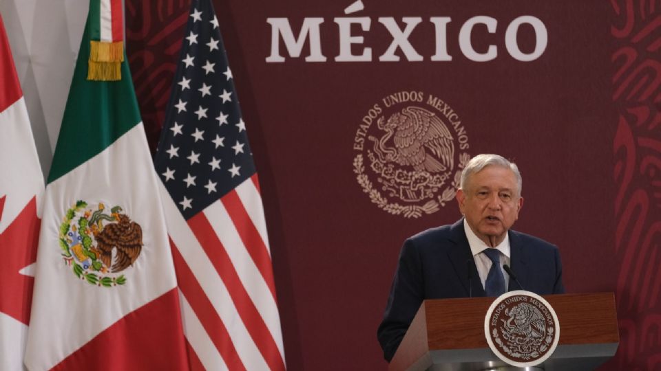 El Presidente de México, Andrés Manuel López Obrador durante la Firma de protocolo del T-MEC, en diciembre de 2019. (Imagen ilustrativa).