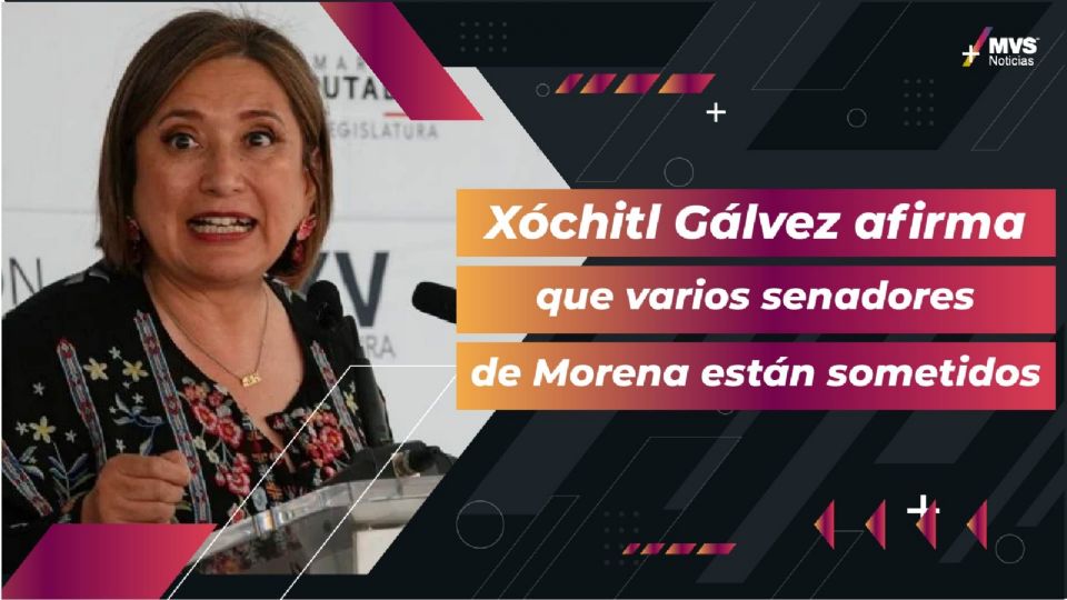 Alejandro Armenta al frente del Senado puede provocar una ruptura en Morena: Xóchitl Gálvez