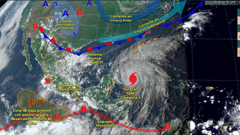 Conagua alertó que esta noche y la madrugada del martes, se pronostican lluvias.