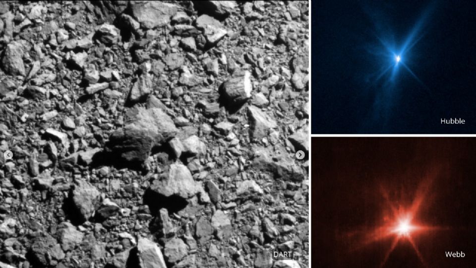 Captan choque entre asteroide y nave espacial.