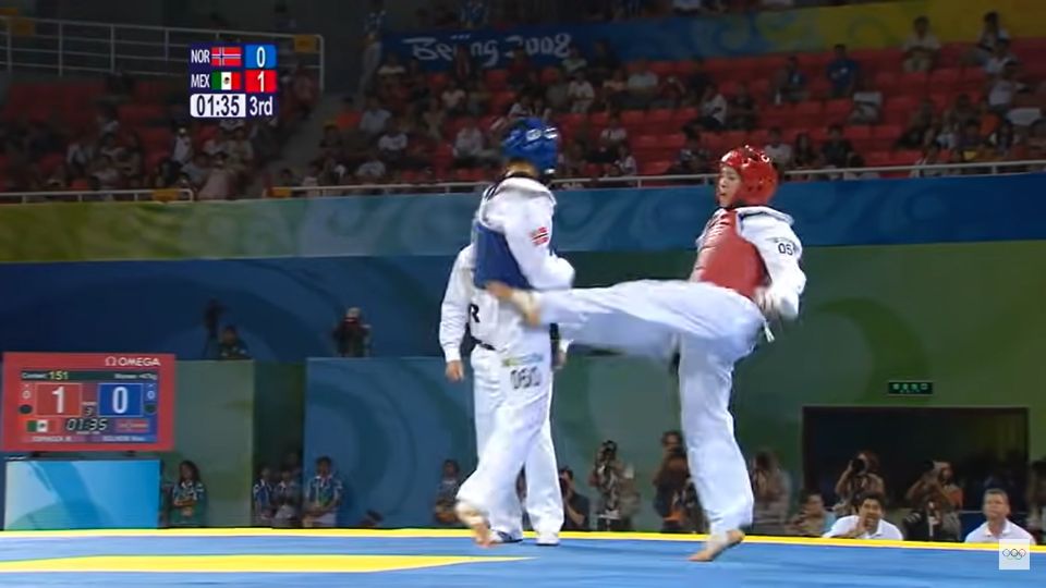 Final de la categoría de +67 kg en la rama femenil, donde la mexicana María del Rosario Espinoza logró vencer a su rival Nina Solheim (Noruega) y se colgó la medalla de Oro en los Juegos Olímpicos de Beijing 2008.