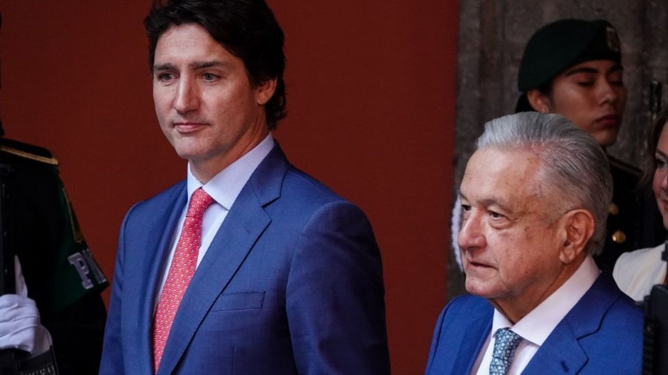 El primer ministro de Canadá, Justin Trudeau, y el presidente de México, Andrés Manuel López Obrador.