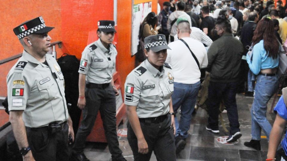 Elementos de la Guardia Nacional estarán en las instalaciones del Metro.