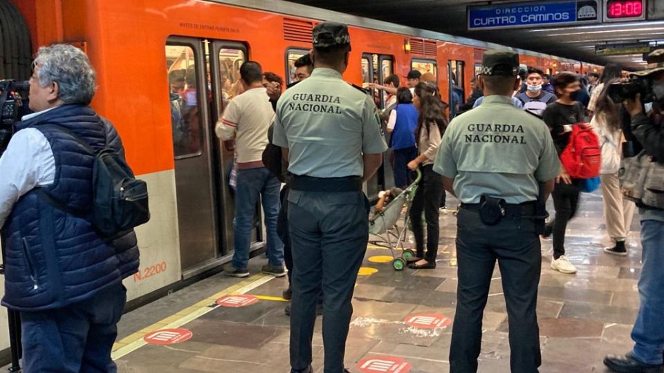 La GN busca salvaguarduar la integridad de las personas en el Metro, según la jefa de Gobierno.