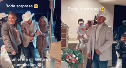 Hombre asiste a su boda sorpresa pensando que era un cumpleaños ¿Habrá dicho que sí?