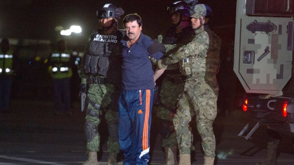 Joaquín “El Chapo” Guzmán Loera luego de ser declarado culpable de  10 cargos criminales que le imputaban en una corte en Brooklyn, Nueva York en 2019.