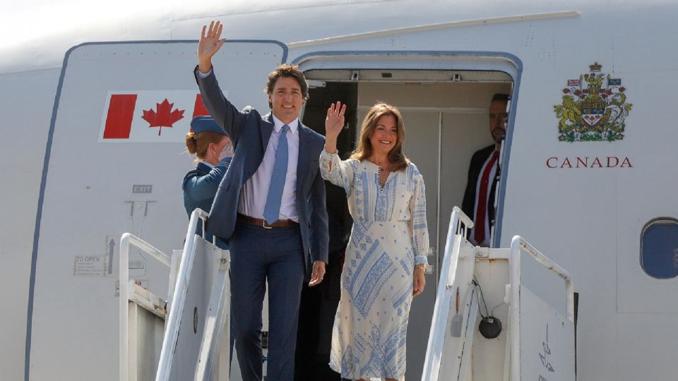 El primer ministro de Canadá y su esposa llegaron a México este lunes.