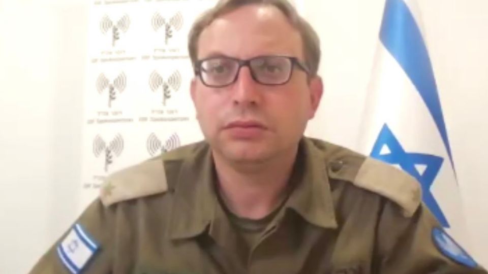 Roni Kaplan, portavoz de las Fuerzas de Defensa de Israel.