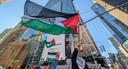 Pro palestinos en Nueva York piden fin a intervención en Gaza