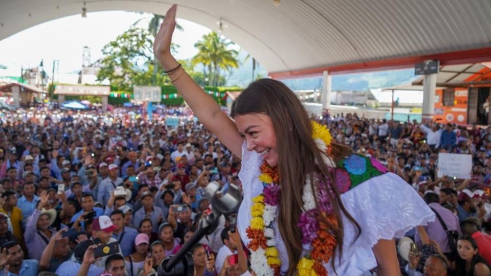 Saasil de León, aspirante a la candidatura de Morena al gobierno de Chiapas.