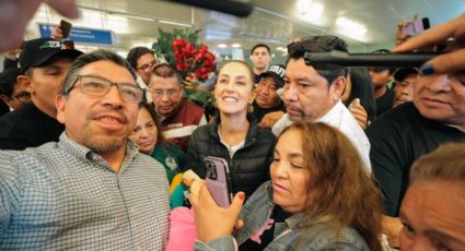 Claudia Sheinbaum llega a la ciudad de Los Ángeles para reunirse con la militancia mexicana de Morena