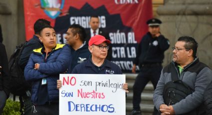 Alistan trabajadores del Poder Judicial manifestación afuera del Senado