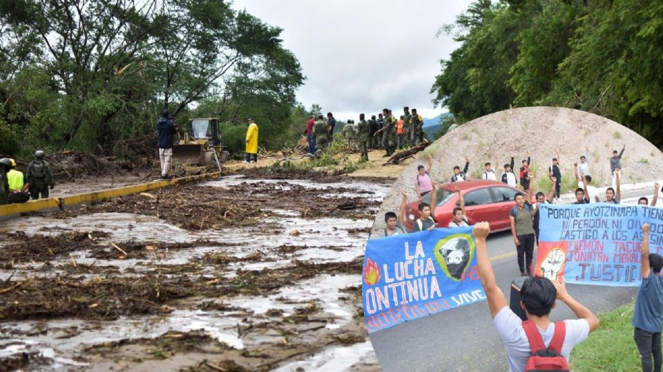 La devastación del huracán dejó derrumbes en carreteras y autopistas.