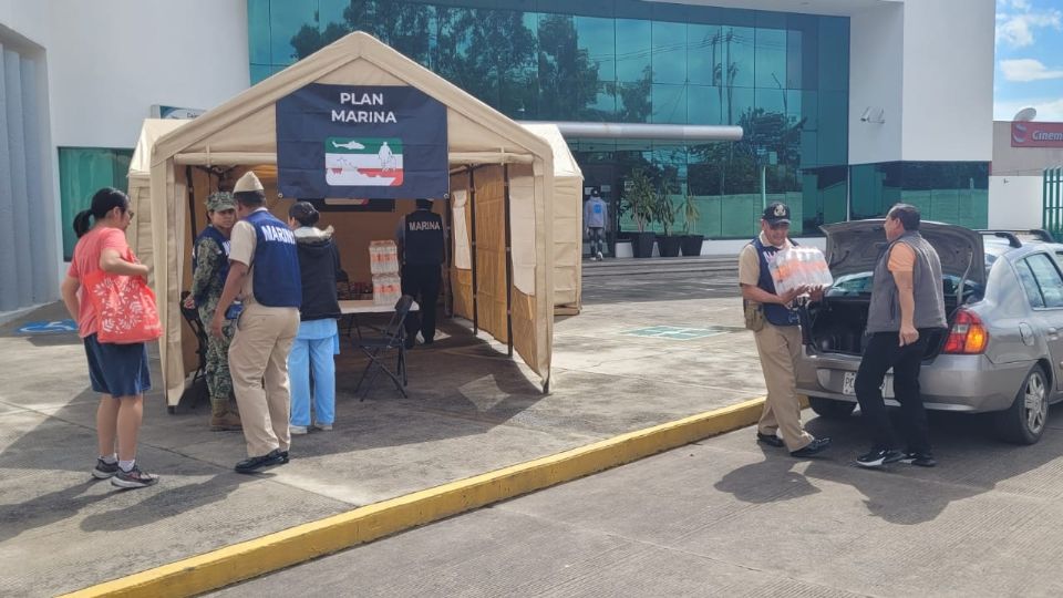 La Semar abrió cinco centros de acopio.