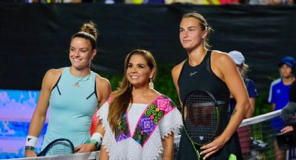 Mara Lezama da inicio a los WTA Finals y hace un llamado a la solidaridad con damnificados en Guerrero