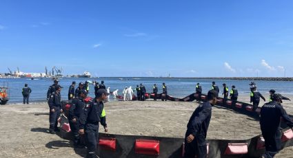 Realizan simulacro de derrame de hidrocarburos en Veracruz