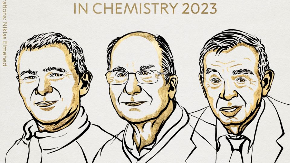 Ganadores del Premio Nobel de Química 2023.