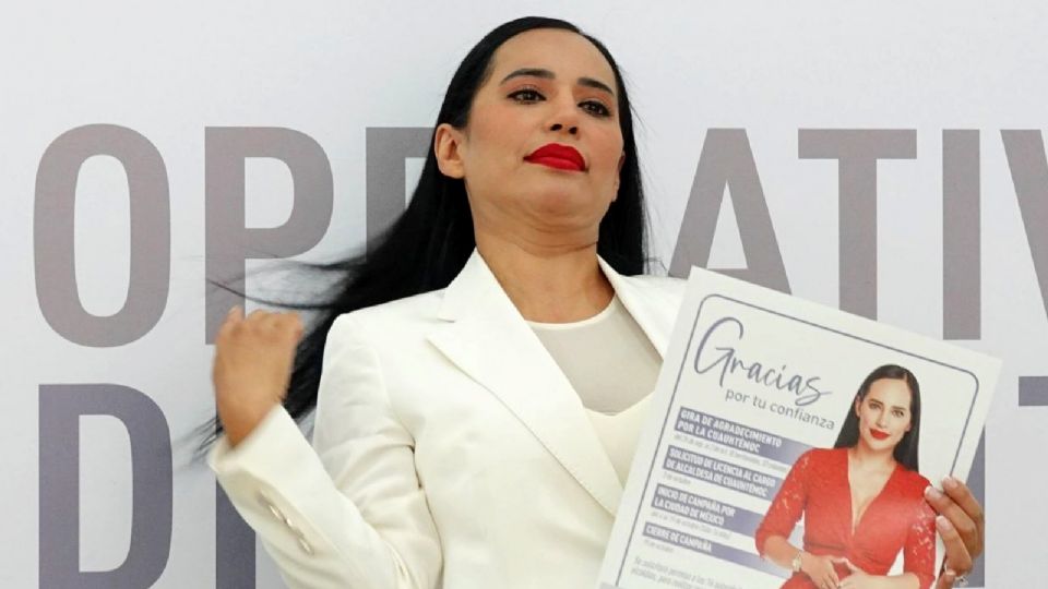 Sandra Cuevas, alcaldesa con licencia de Cuauhtémoc.