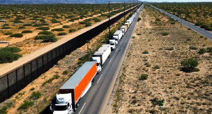 Por revisión en frontera con Texas, 19 mil camiones no han podido cruzar
