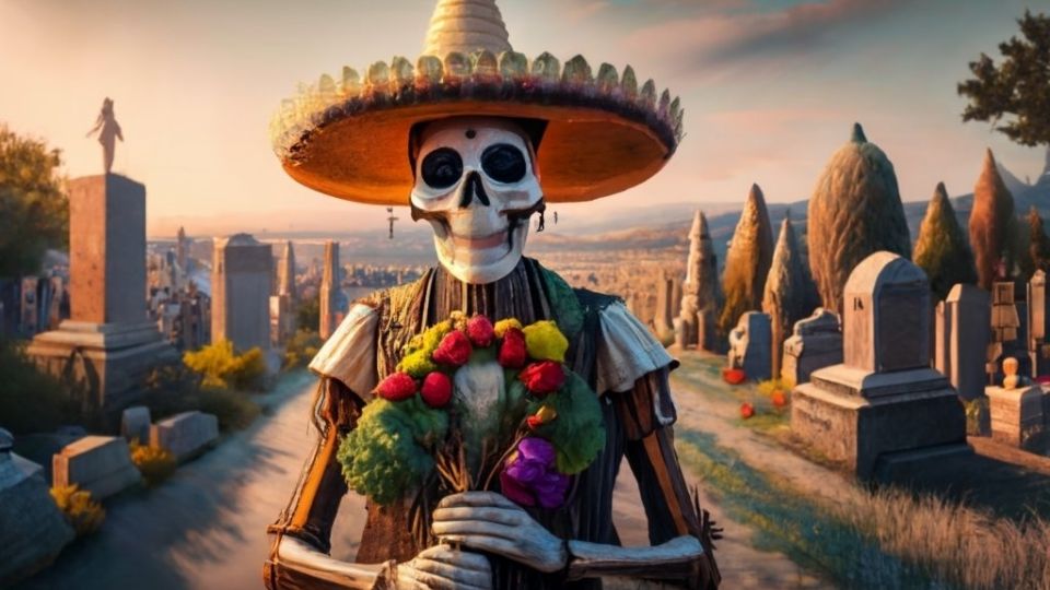 Imagen alusiva al Día de Muertos.