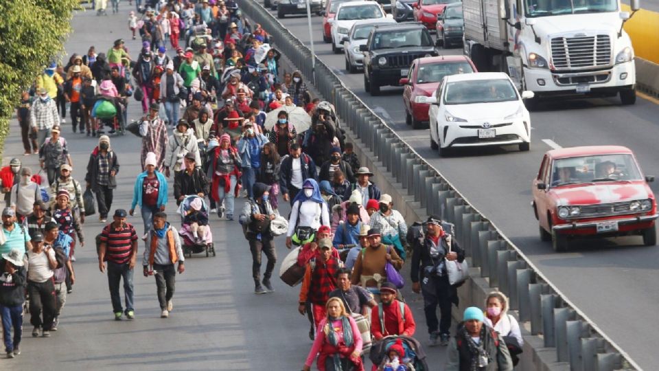 Caravana Migrante en CDMX.