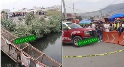 Colapsa puente peatonal limitante entre Chimalhuacán y Nezahualcóyotl; se reportan heridos