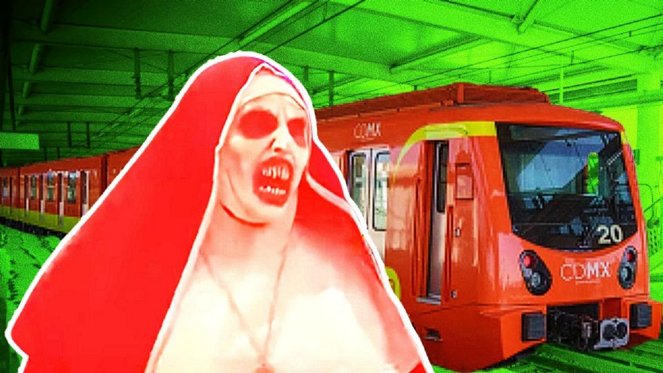 La Monja en el Metro de la CDMX.