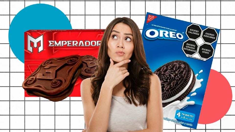 Oreo y Emperador son dos marcas de galletas.