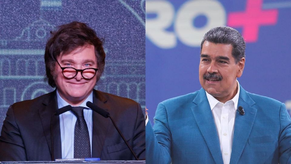 Javier Milei y Nicolás Maduro.