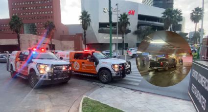 Camioneta se incendia en Metropolitan Center