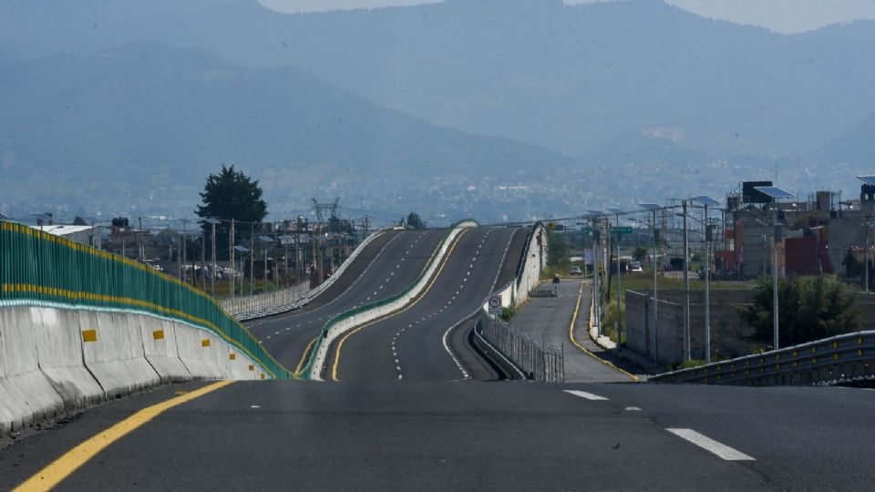 Aspectos de la autopista Toluca.