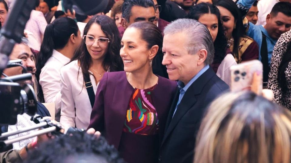 Claudia Sheinbaum y Arturo Zaldrívar.