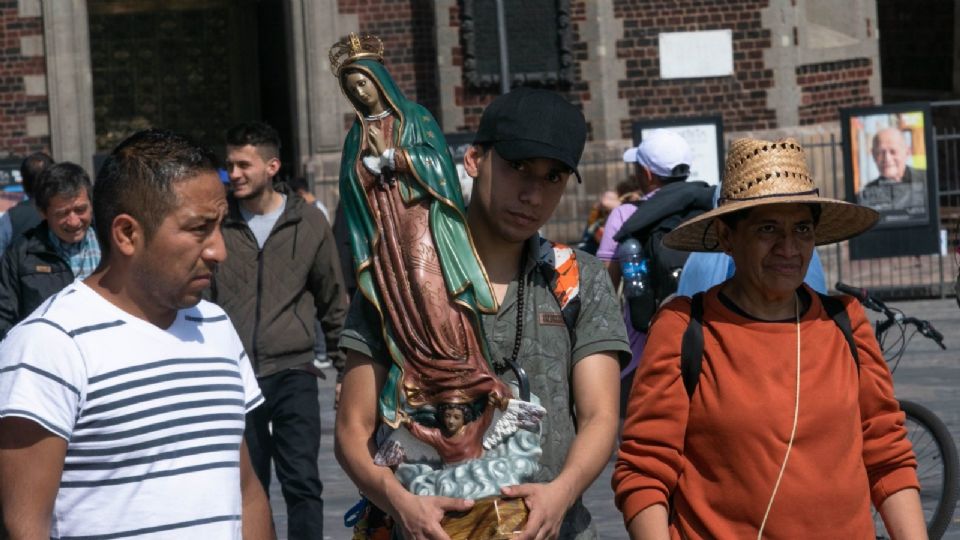 Creyentes de la Virgen de Guadalupe.