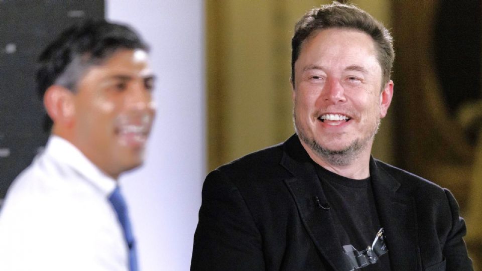 Elon Musk mantuvo una conversación con el primer ministro británico Rishi Sunak.