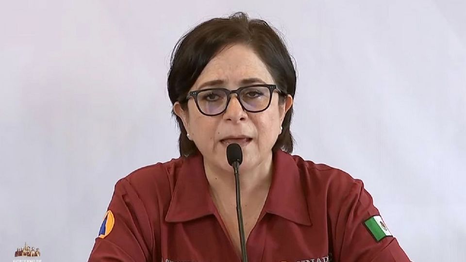 Coordinadora nacional de Protección Civil, Laura Velázquez Alzúa.