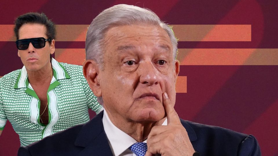 Roberto Palazuelos y AMLO.