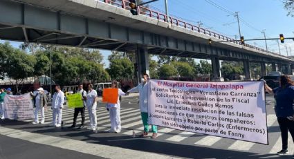 Bloquean Ermita Iztapalapa por detención de enfermero acusado de 'abuso sexual'