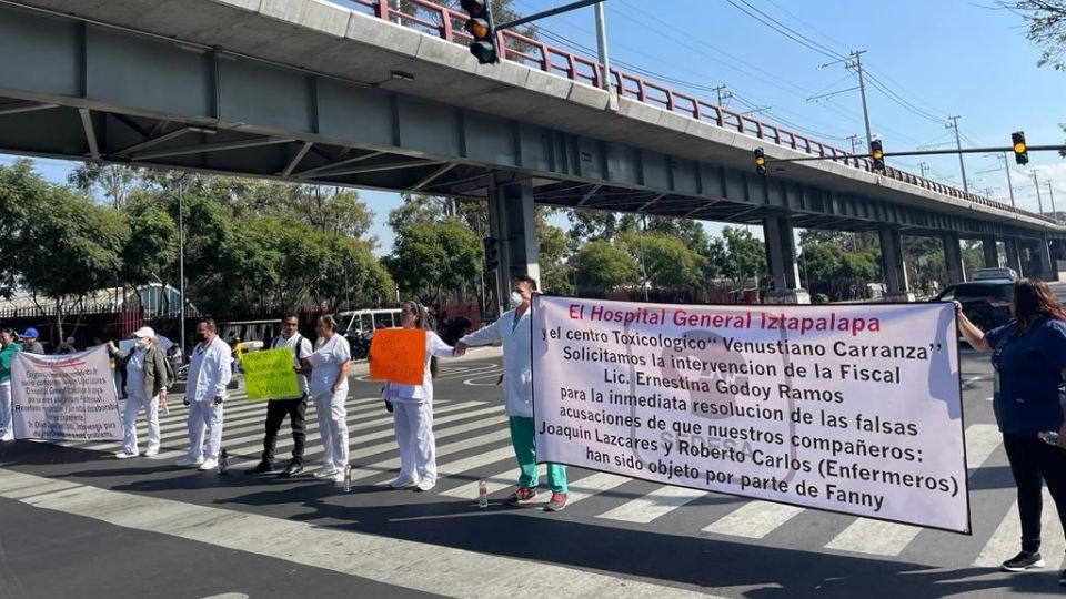 La Secretaría de Gobierno dialoga con los manifestantes para llegar a un acuerdo.